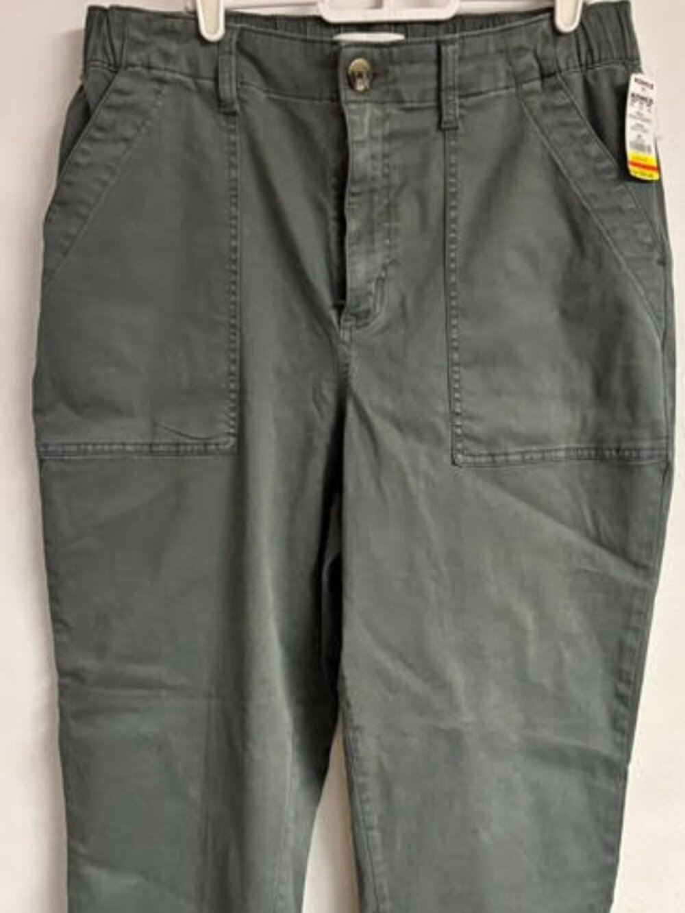 NWT Cropped Wide Leg Olive Khakis
